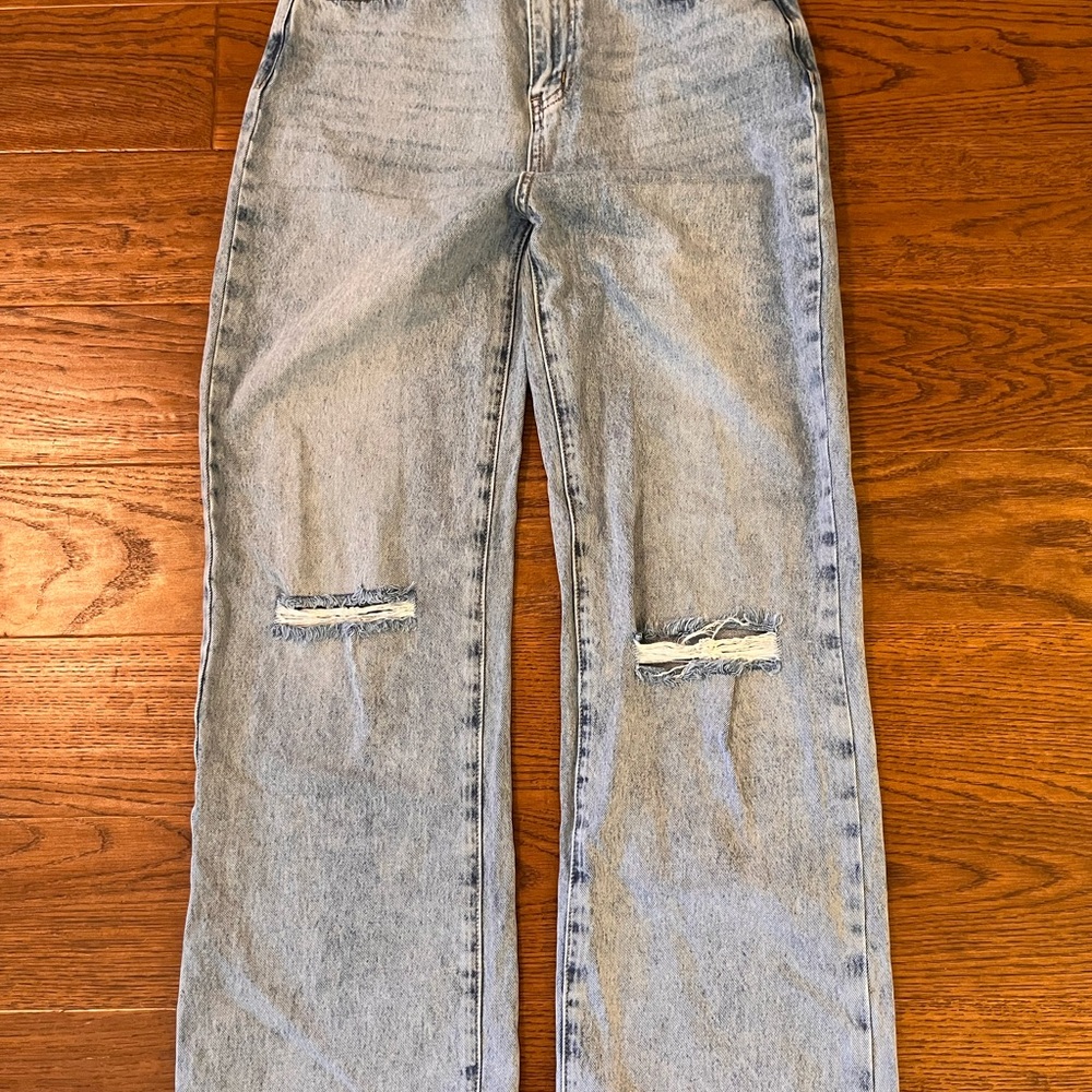 Princess Polly Light Blue Denim Jeans‎